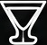 Cocktail glass symbol