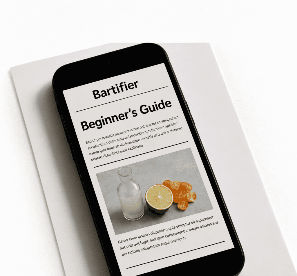 A beginner guide displayed on a phone