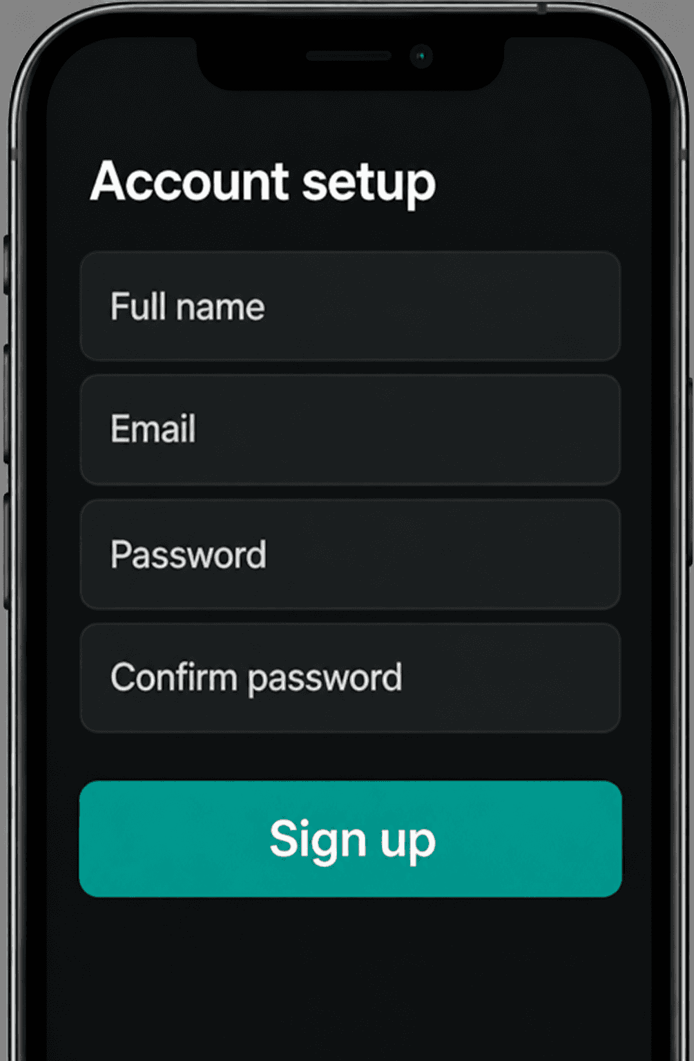 Bartifier account setup screen